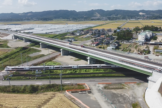 常磐自動車道吉田橋こ線橋（JR常磐線浜吉田～亘理間）新設工事