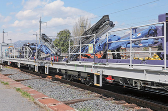 新幹線トンネル用ロックボルト打設機