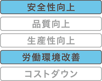 安全性向上・労働環境改善