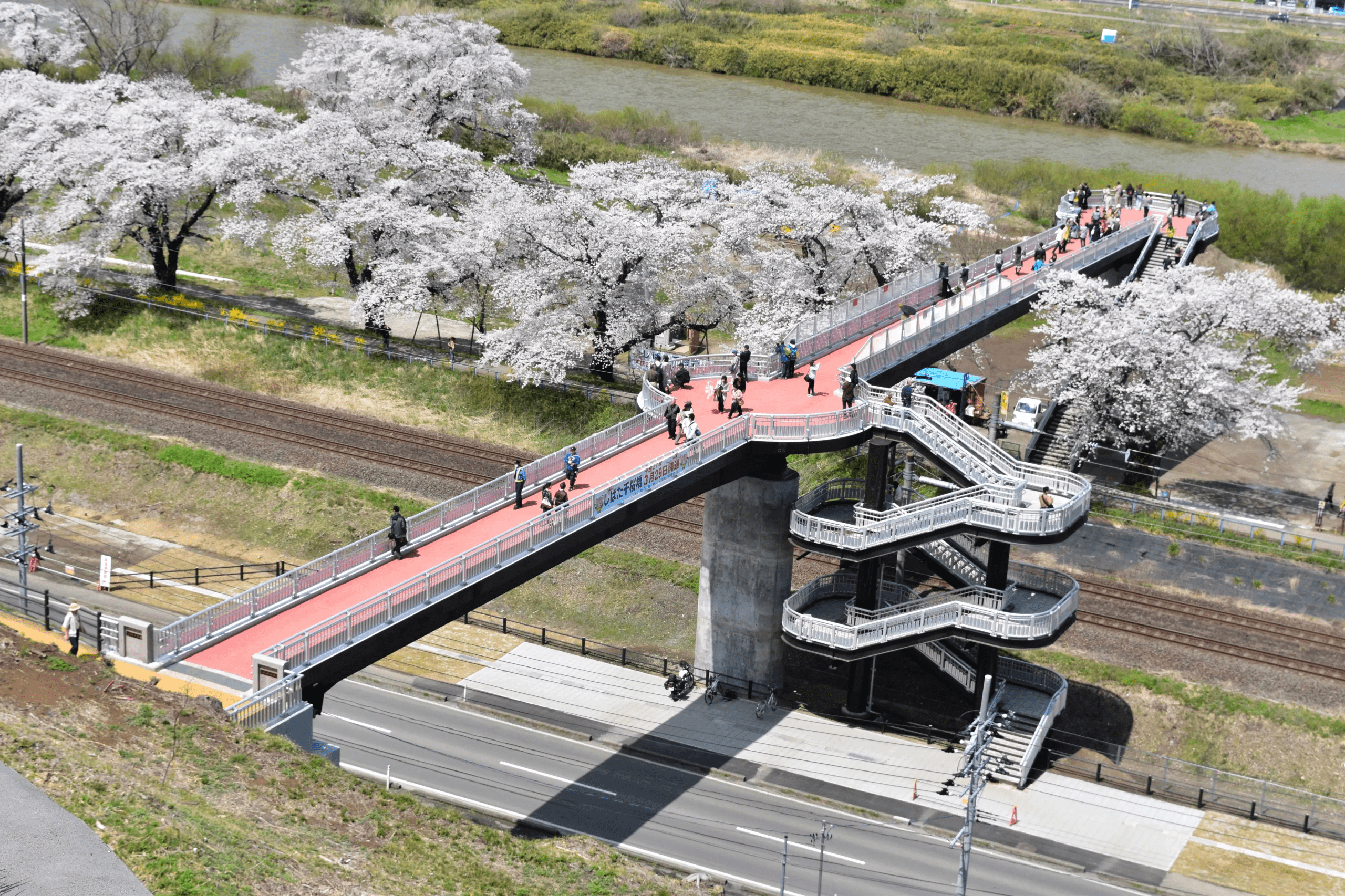 JR東北線 大河原・船岡間さくら連絡橋（人）新設工事のサムネイル画像です