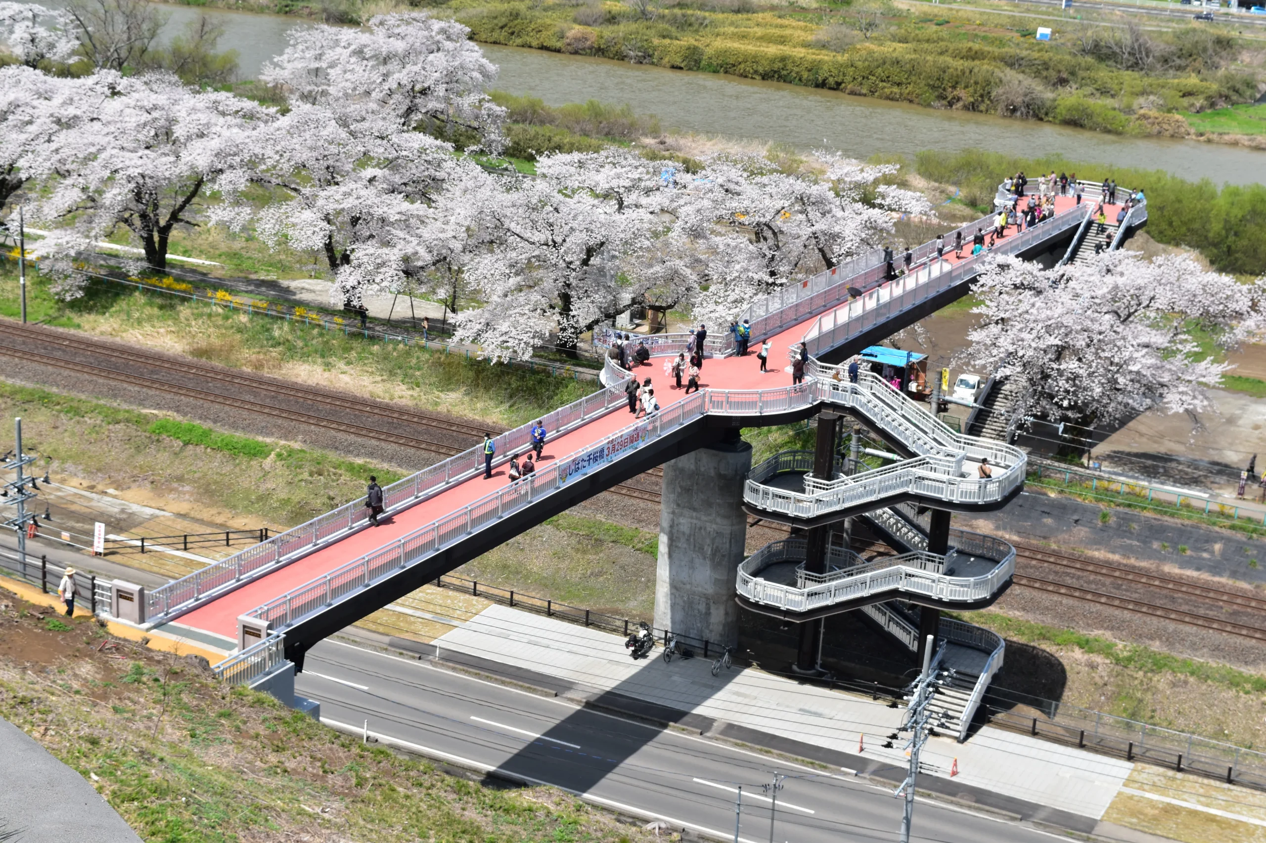 JR東北線 大河原・船岡間さくら連絡橋（人）新設工事のサムネイル画像です
