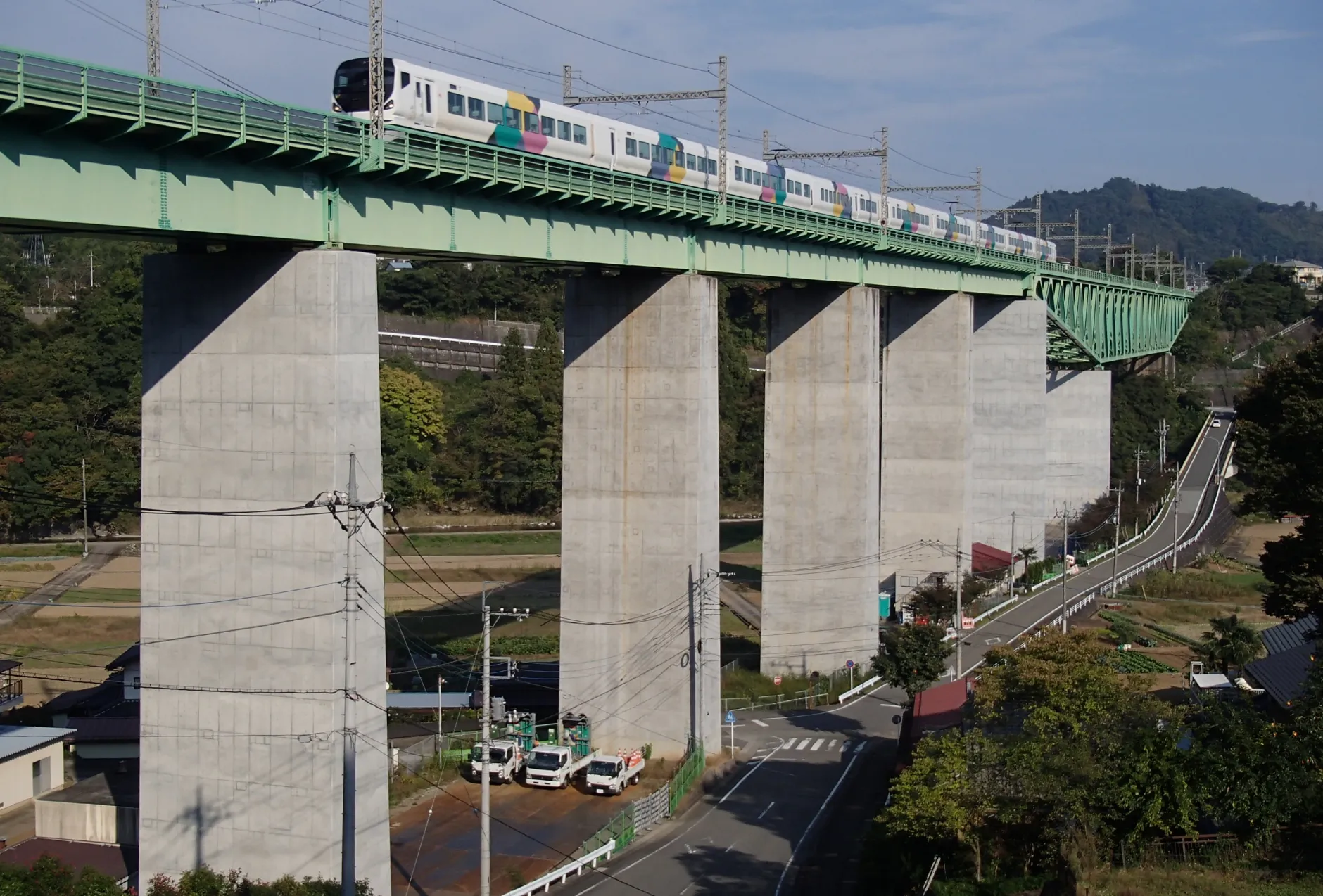 JR中央本線 新桂川橋耐震補強工事のサムネイル画像です